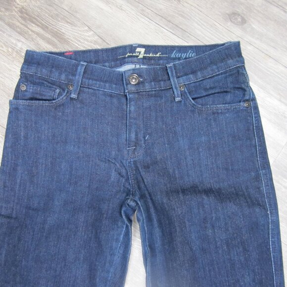 7 For All Mankind Women's Kaylie Blue Jean - Picture 2 of 5